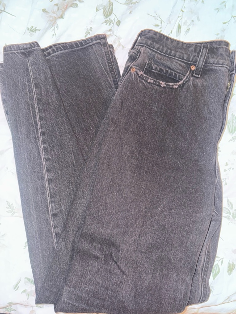 Women’s Black Washed Denim Jeans